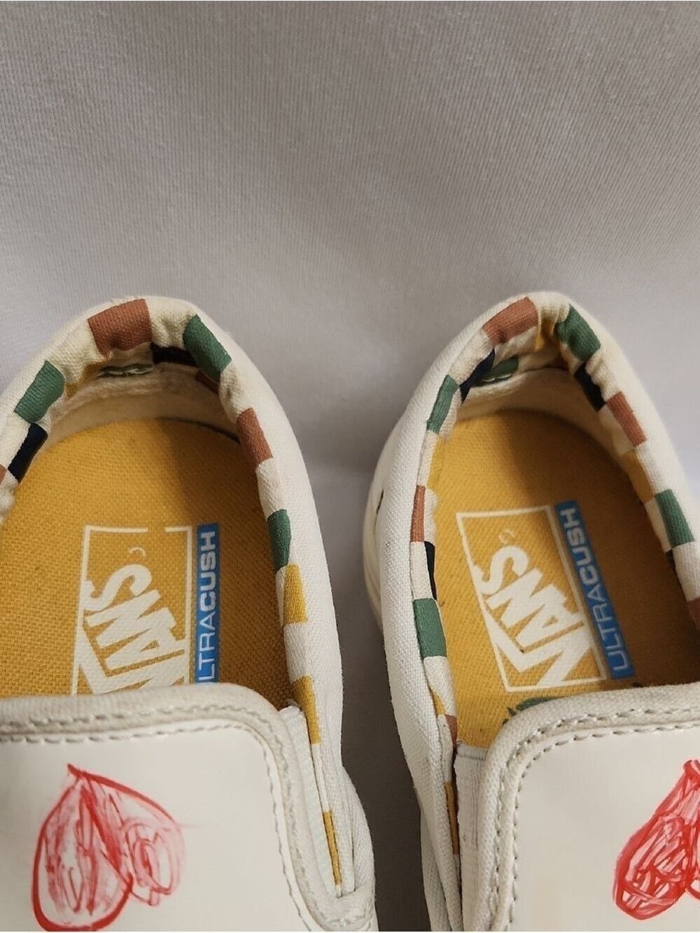 Vans × Karina Rozunko Heart Slip-on Platform Sneakers (W Size 5.5) - Picture 7 of 14